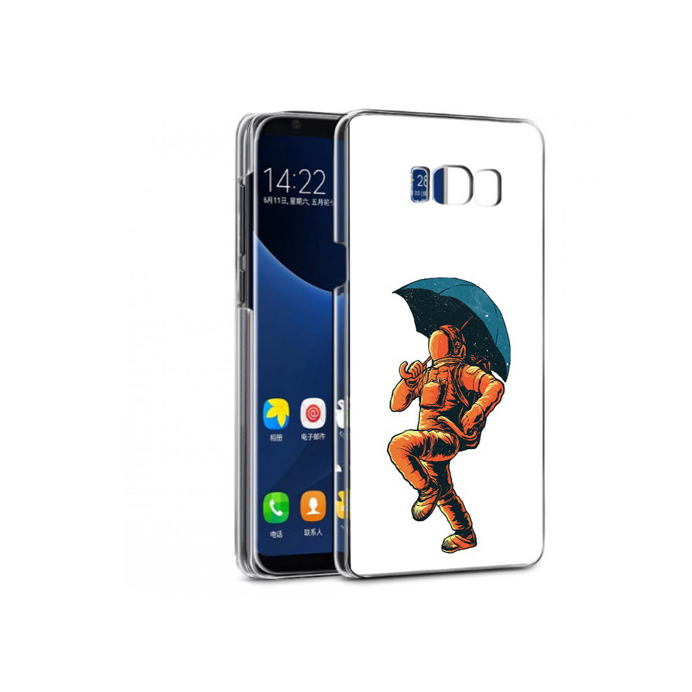 

Чехол MyPads Tocco для Samsung Galaxy S7 шагающий космонавт с зонтом (PT40116.513.695), Прозрачный, Tocco