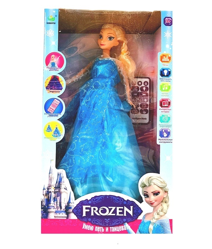Интерактивная кукла Disney Frozen Эльза, поет, читает сказки, танцует