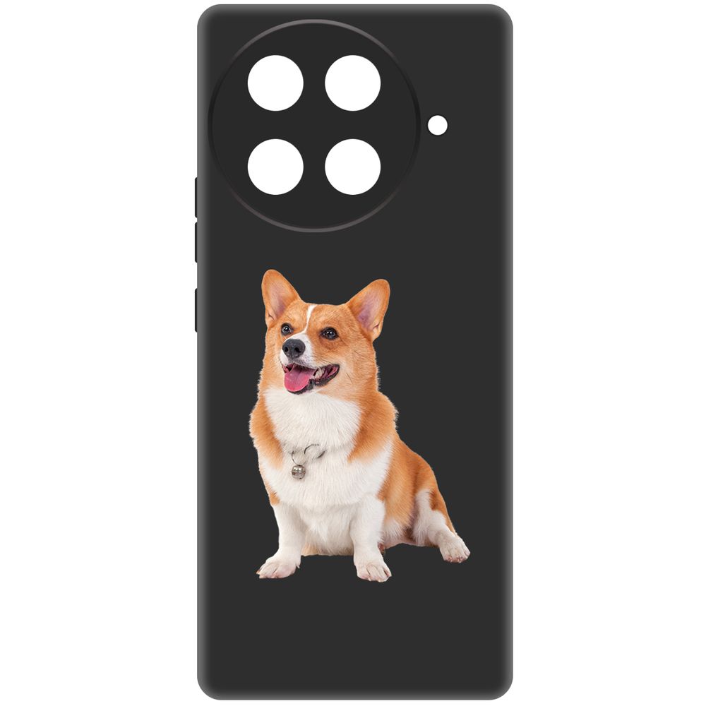 

Чехол-накладка Krutoff Soft Case Корги для TECNO Camon 30S Pro черный