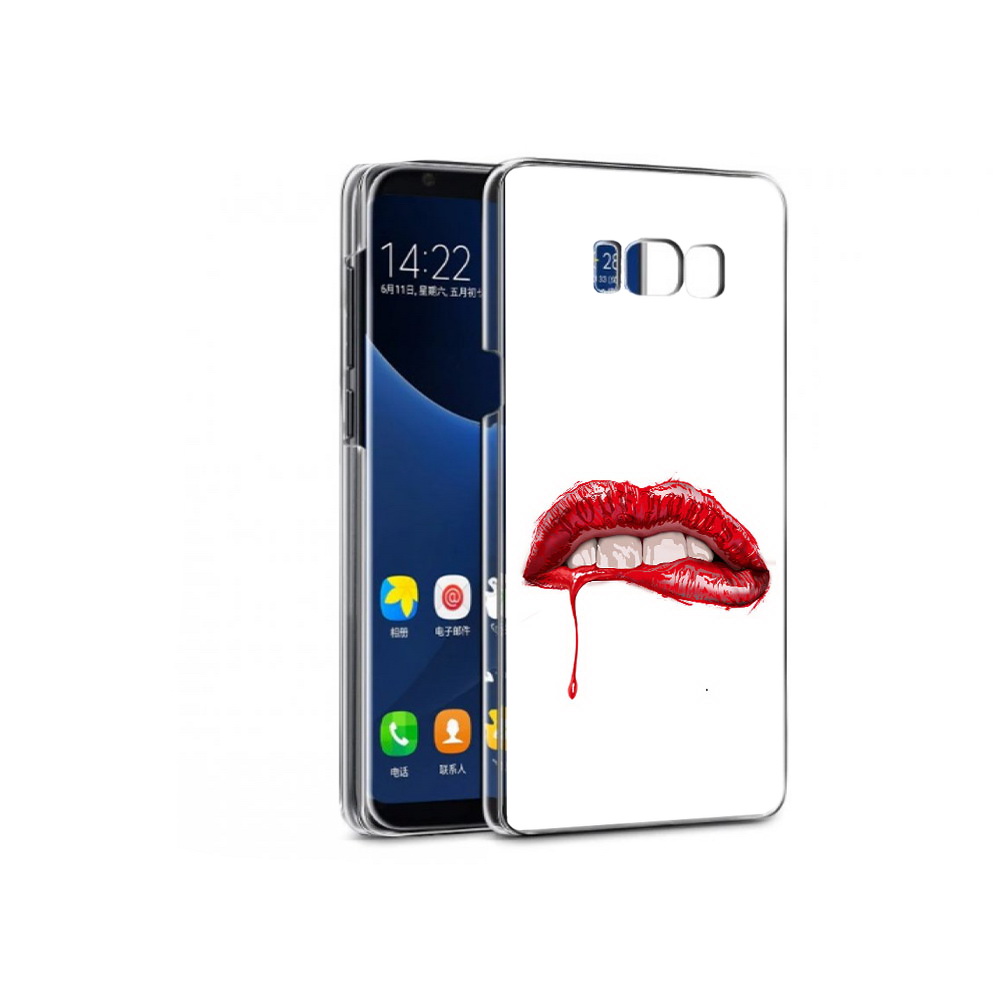 

Чехол MyPads Tocco для Samsung Galaxy S7 яркие красные губы (PT40116.513.706), Прозрачный, Tocco