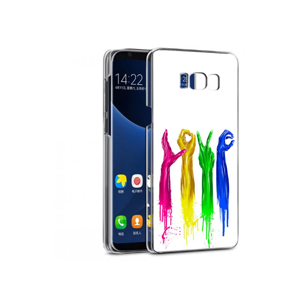 

Чехол MyPads Tocco для Samsung Galaxy S7 яркие руки love (PT40116.513.707), Прозрачный, Tocco