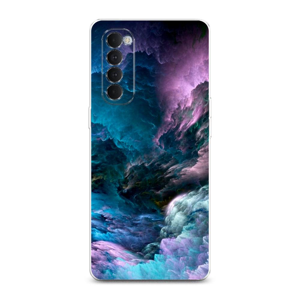 

Чехол на Oppo Reno 4 Pro "Загадочное небо", Синий;фиолетовый, 258950-2