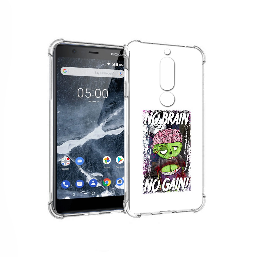 

Чехол MyPads Tocco для Nokia 5.1 глупый зомби (PT114144.121.289), Прозрачный, Tocco