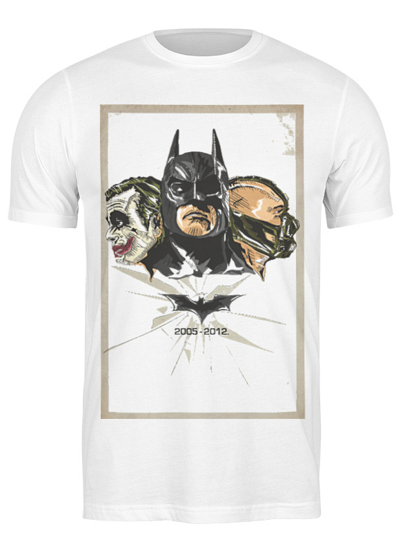 

Футболка мужская Printio Dark knight rises белая L, Белый, Dark knight rises