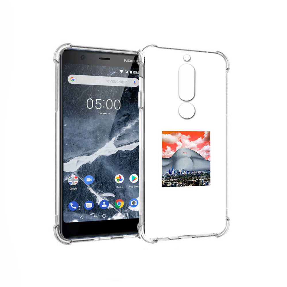 

Чехол MyPads Tocco для Nokia 5.1 город с девушкой на фоне (PT114144.121.297), Прозрачный, Tocco