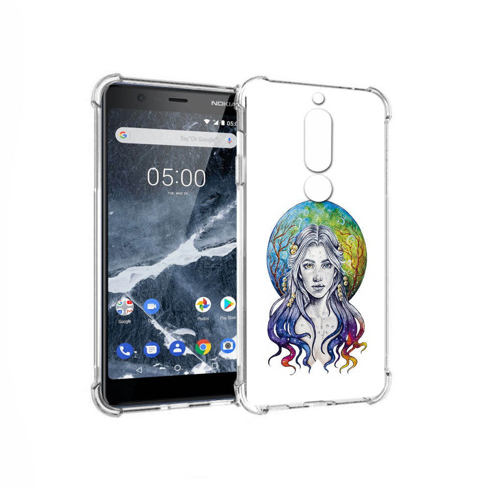 

Чехол MyPads Tocco для Nokia 5.1 девушка с красивыми волосами (PT114144.121.313), Прозрачный, Tocco