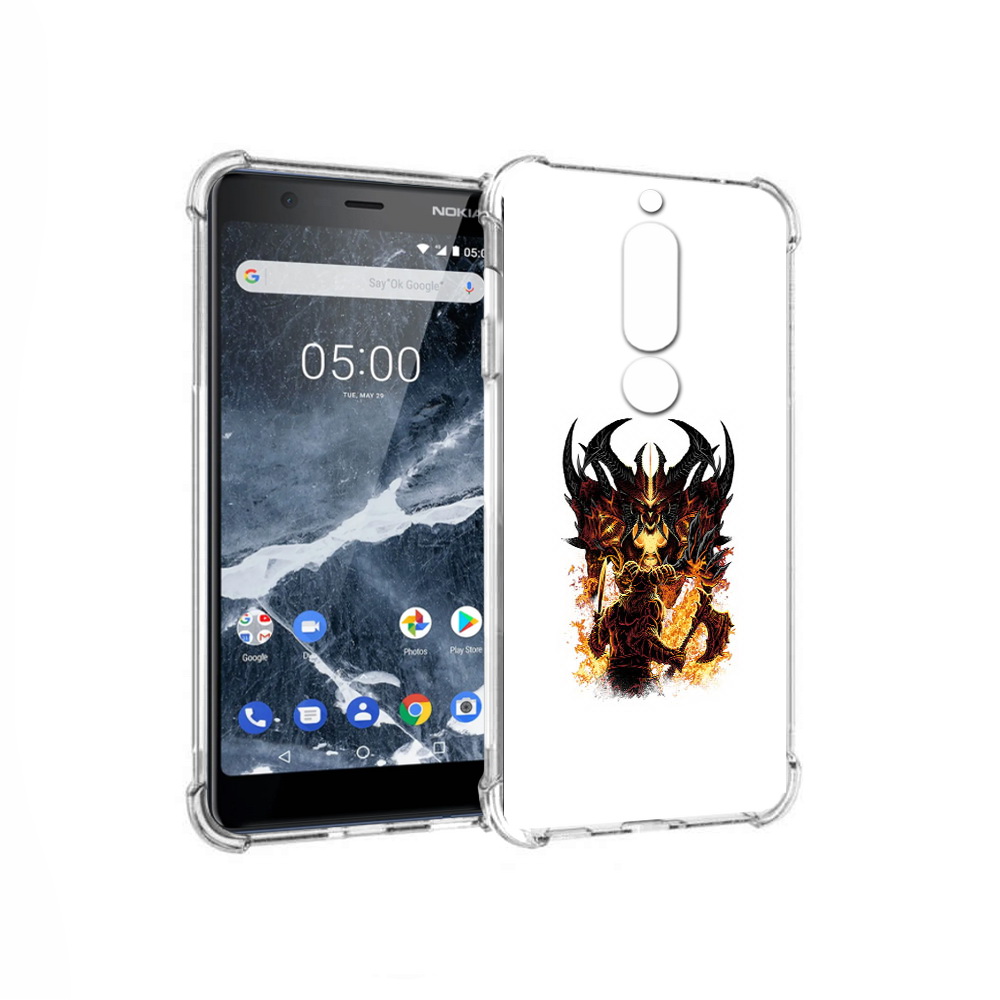 

Чехол MyPads Tocco для Nokia 5.1 демон shadow fiend (PT114144.121.318), Прозрачный, Tocco