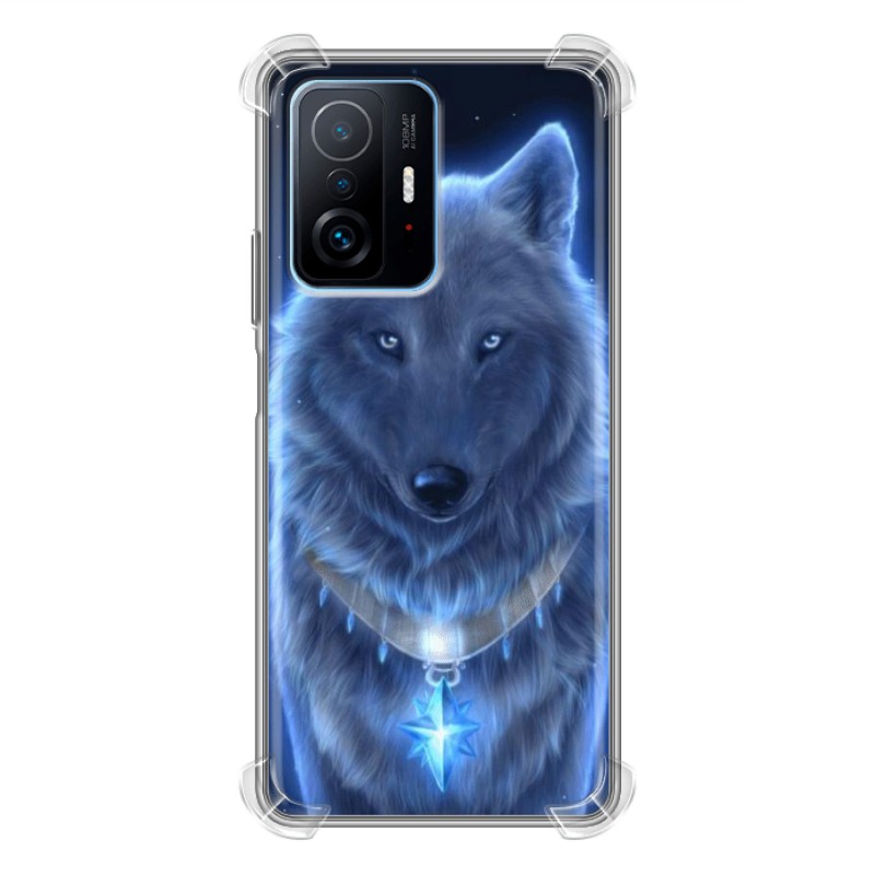 фото Дизайнерский силиконовый с усиленными углами чехол для xiaomi 11t волки 100gadgets