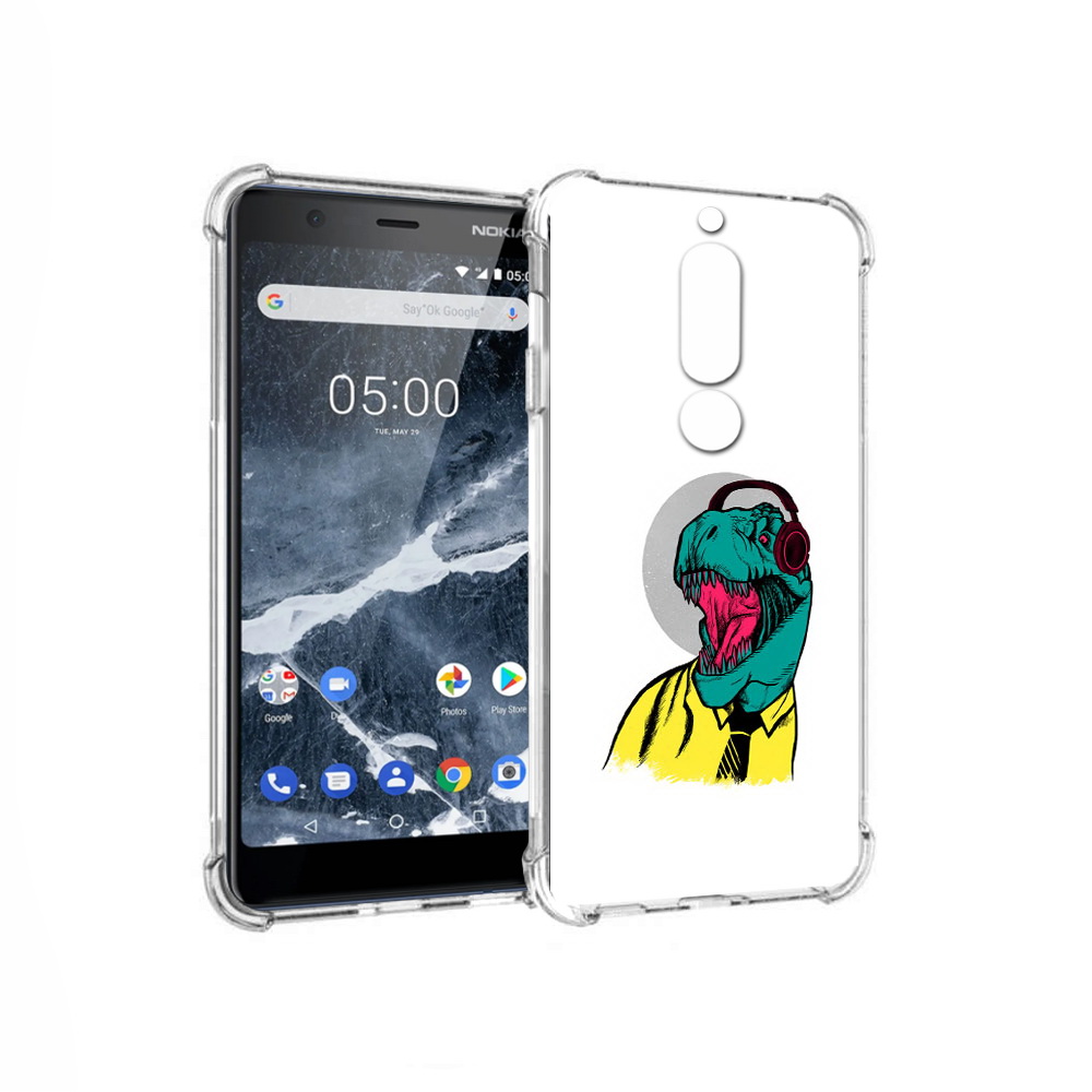 

Чехол MyPads Tocco для Nokia 5.1 дино (PT114144.121.326), Прозрачный, Tocco
