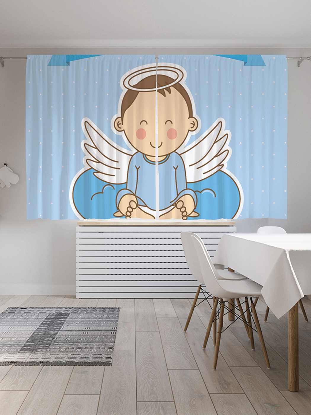 

Классические шторы JoyArty "Мой баптизм", серия Oxford DeLux, 2 полотна 145x180 см, Мой баптизм