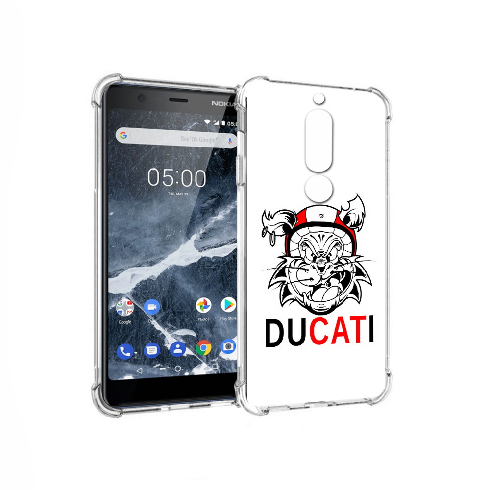 

Чехол MyPads Tocco для Nokia 5.1 дукати (PT114144.121.339), Прозрачный, Tocco