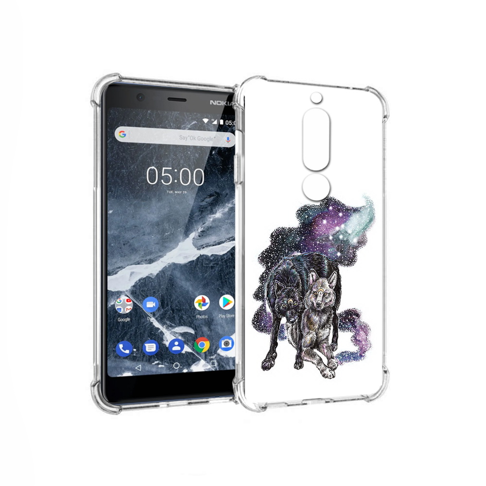 

Чехол MyPads Tocco для Nokia 5.1 звездные волки (PT114144.121.352), Прозрачный, Tocco