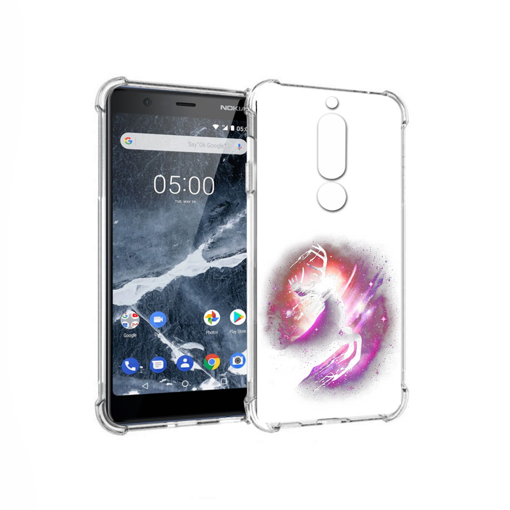 

Чехол MyPads Tocco для Nokia 5.1 звездный олень (PT114144.121.354), Прозрачный, Tocco