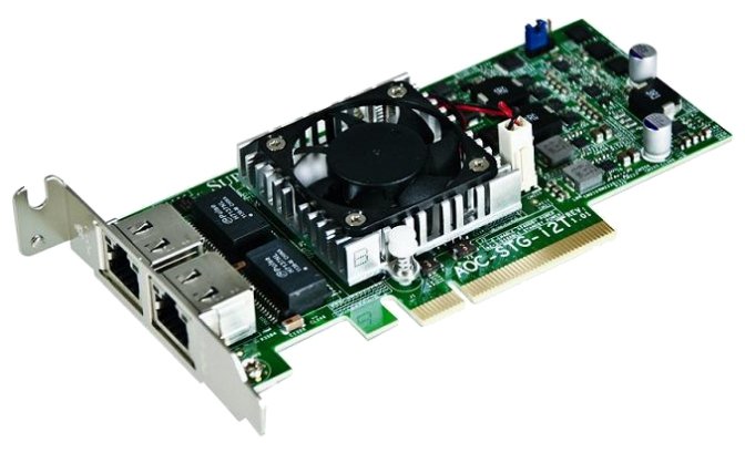 

Сетевая карта Supermicro AOC-STG-I2T, gray - PCI-E, 10/100/1000/10000 Мбит/с