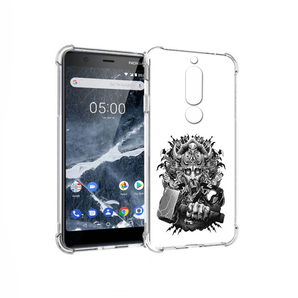 

Чехол MyPads Tocco для Nokia 5.1 злой тор (PT114144.121.363), Прозрачный, Tocco