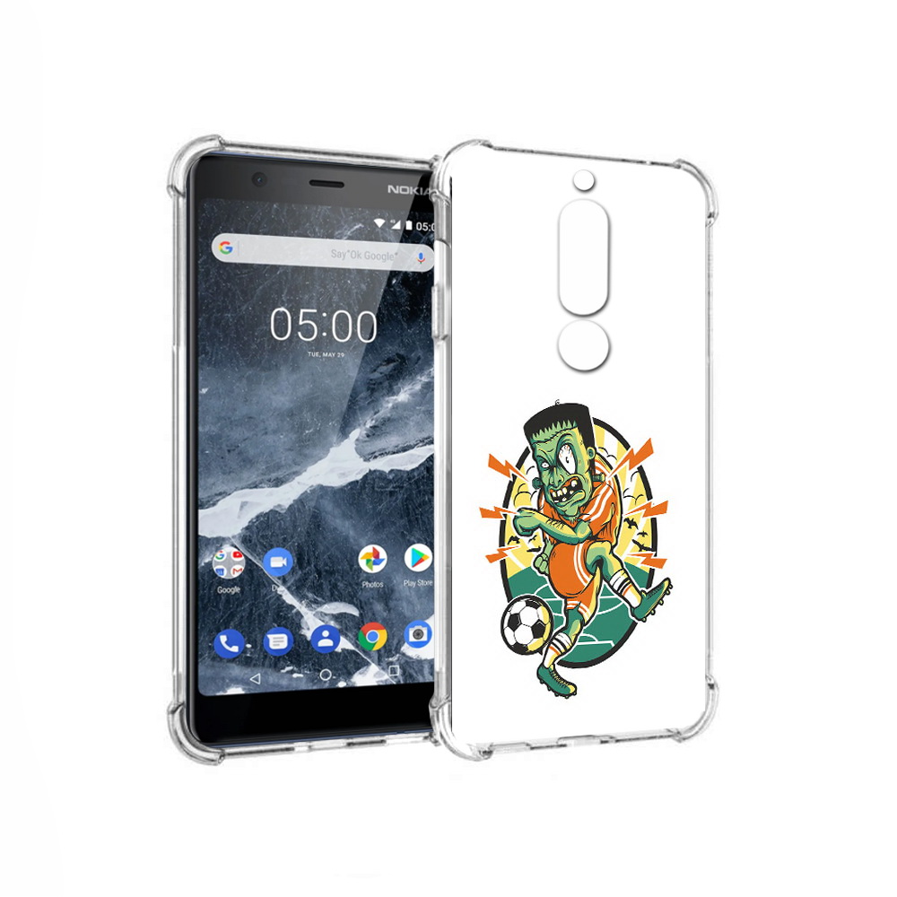 

Чехол MyPads Tocco для Nokia 5.1 зомби футболист (PT114144.121.368), Прозрачный, Tocco