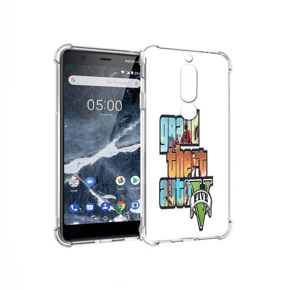 

Чехол MyPads Tocco для Nokia 5.1 игра гта (PT114144.121.373), Прозрачный, Tocco