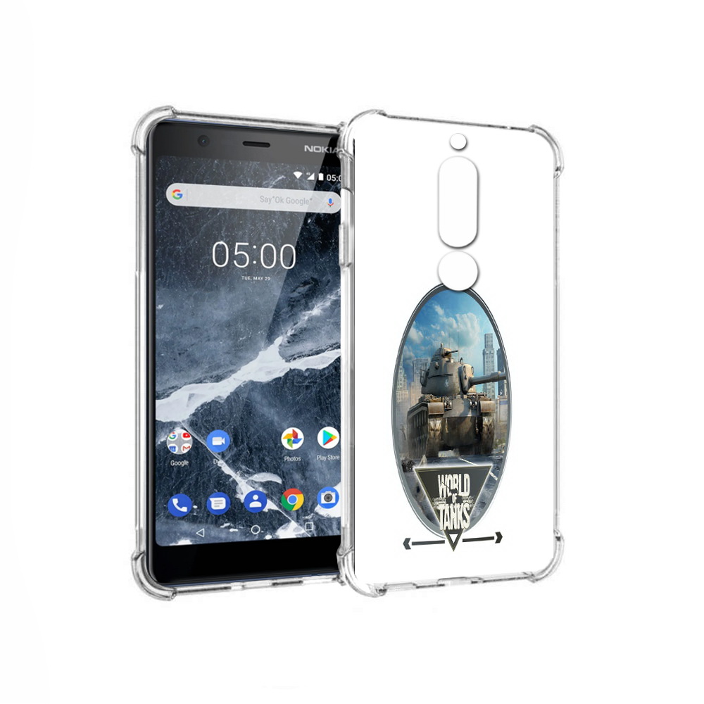 

Чехол MyPads Tocco для Nokia 5.1 игра с танками (PT114144.121.375), Прозрачный, Tocco
