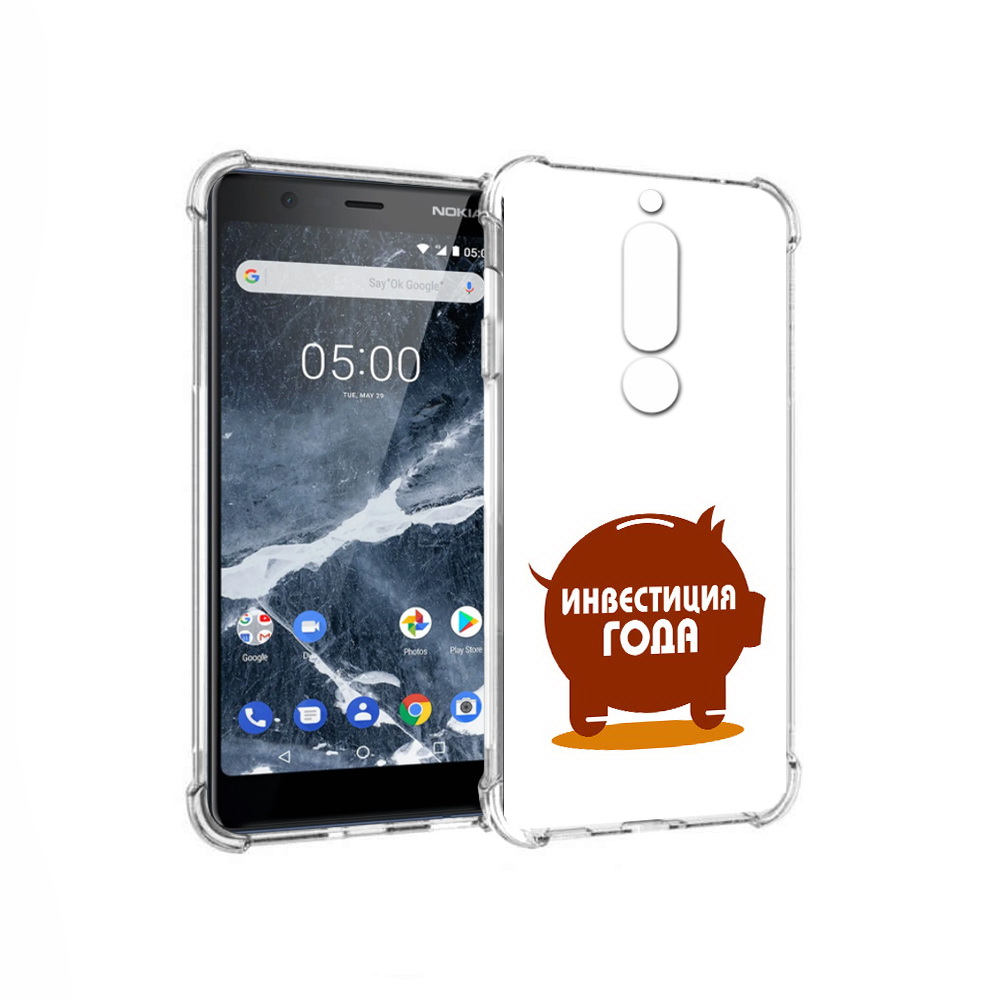 

Чехол MyPads Tocco для Nokia 5.1 инвестиция (PT114144.121.376), Прозрачный, Tocco