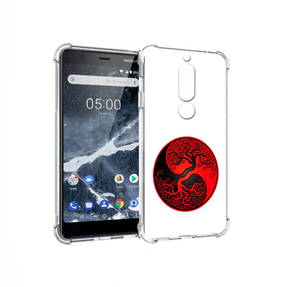 

Чехол MyPads Tocco для Nokia 5.1 инь янь дерево (PT114144.121.379), Прозрачный, Tocco