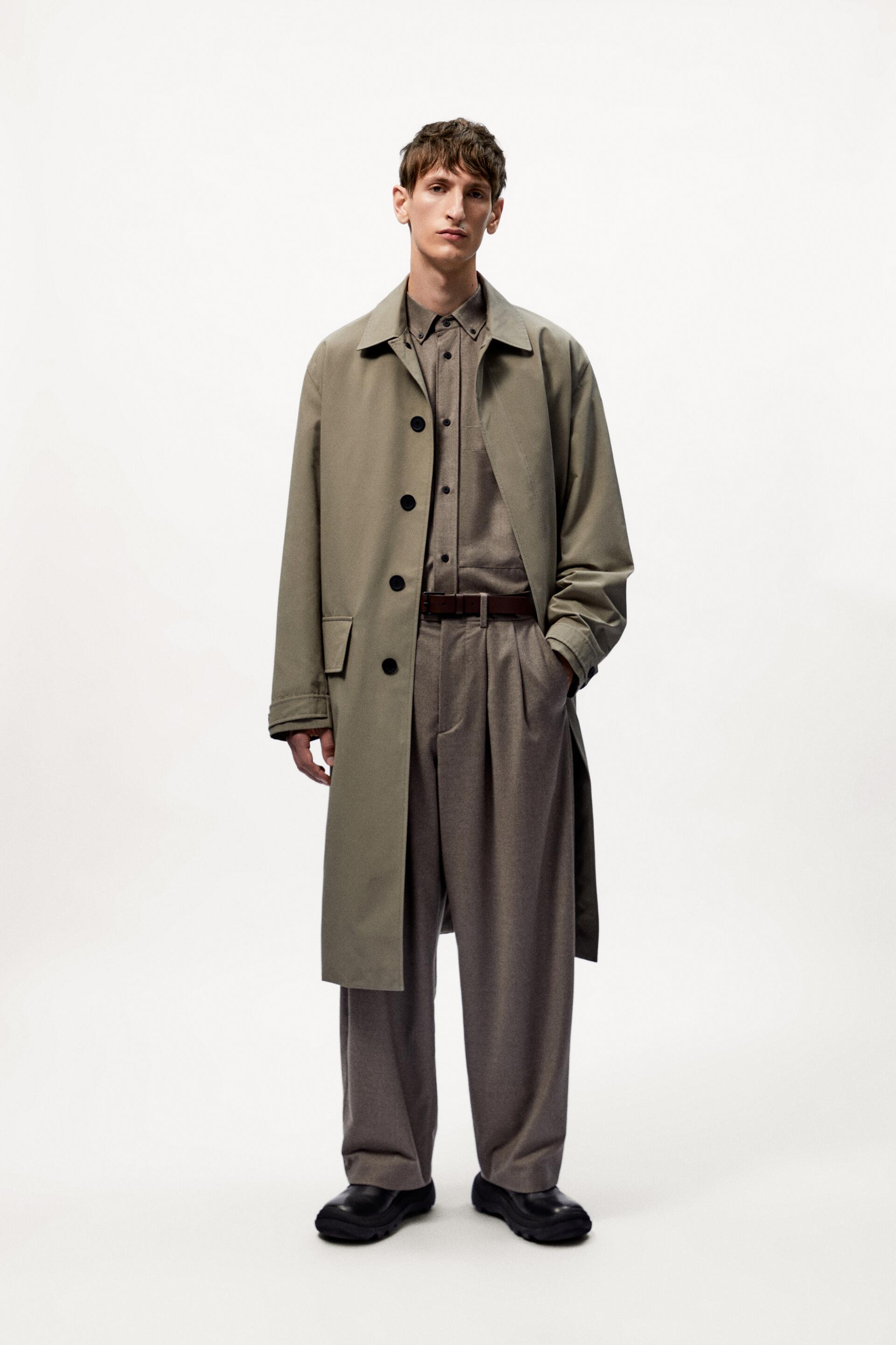 

Плащ мужской ZARA 06518500 серый S (доставка из-за рубежа), 06518500