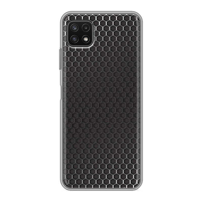 фото Дизайнерский силиконовый чехол для samsung galaxy a22s 5g металл соты 100gadgets