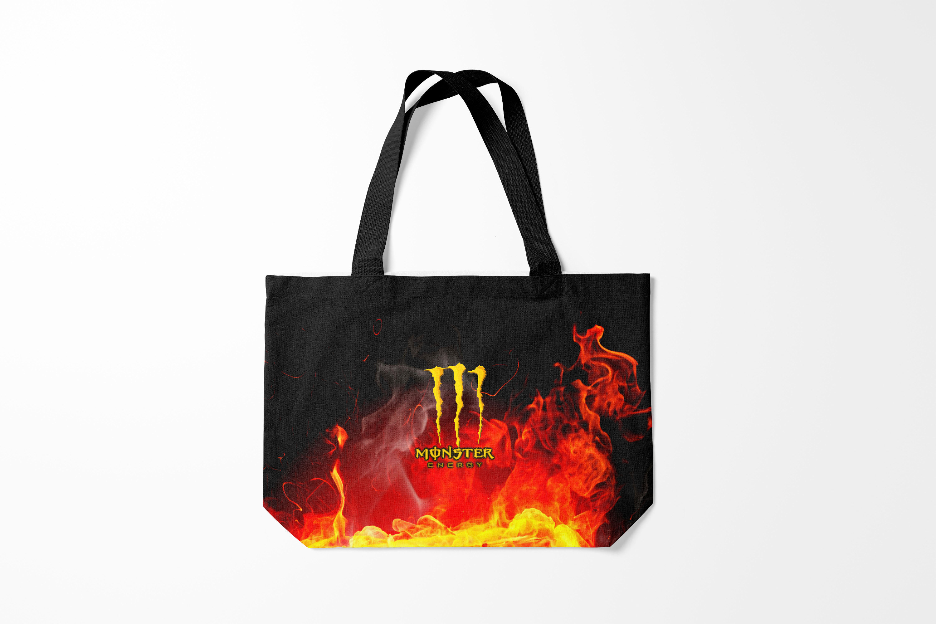 

Сумка шoппер унисекс Burnettie MONSTER ENERGY, черный; красный, MONSTER ENERGY