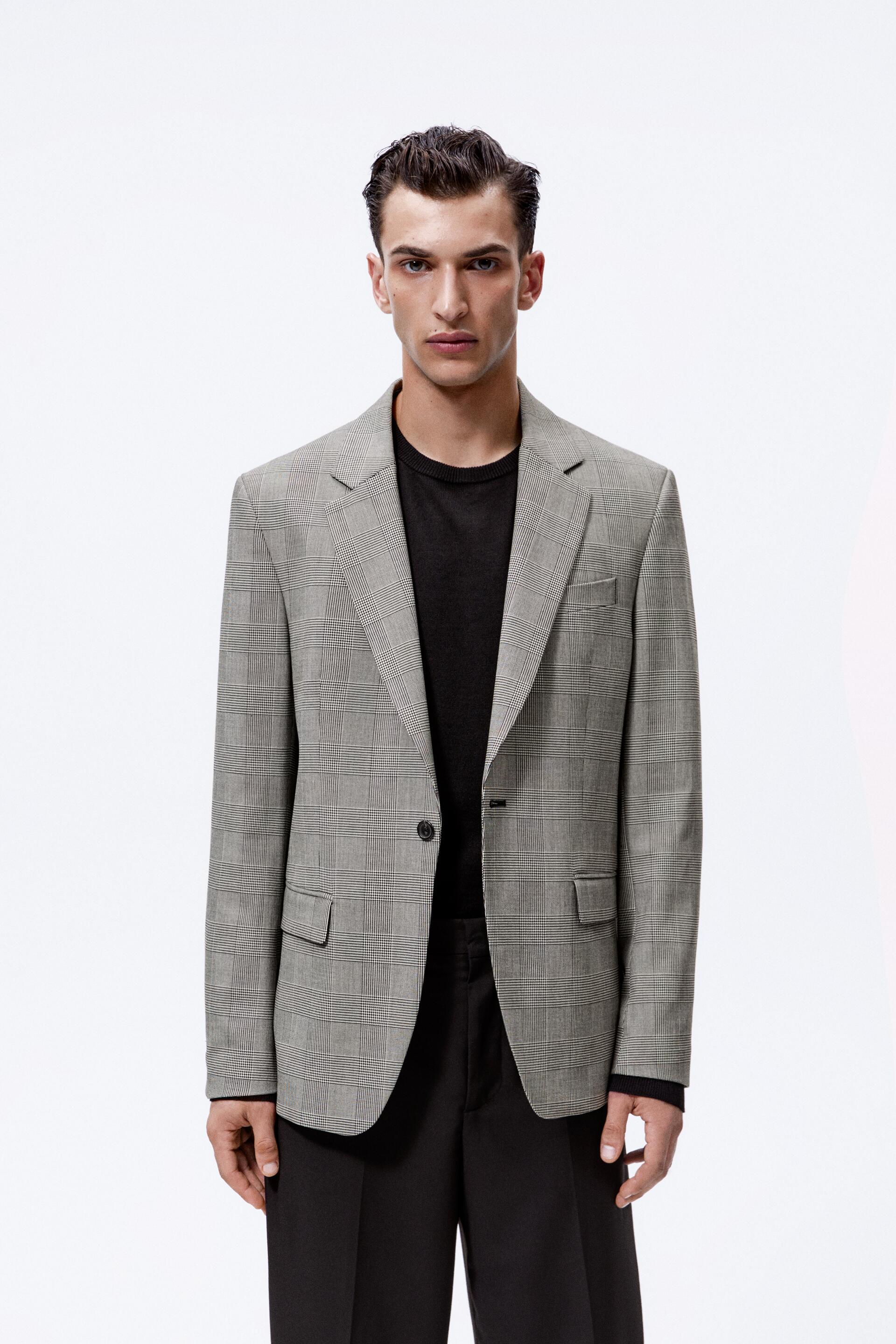 

Блейзер мужской ZARA 06599405 белый 54 RU (доставка из-за рубежа), 06599405