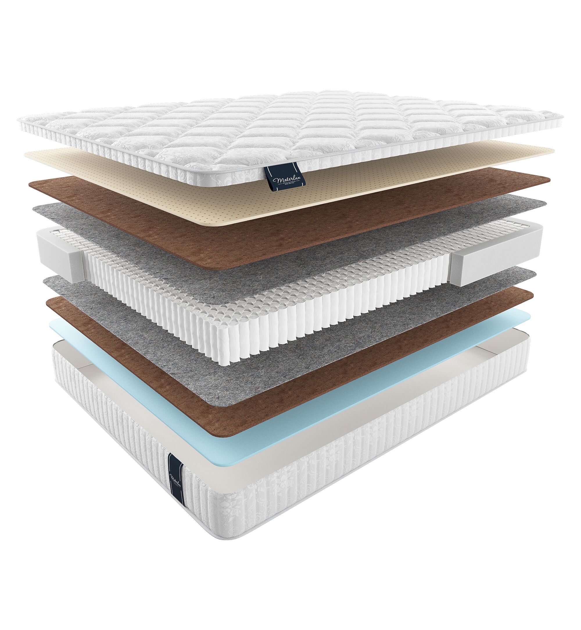 

Матрас Materlux Comfort Lavaredo Multi 80х205, Бежевый;белый;серый;серебристый, Lavaredo Multi