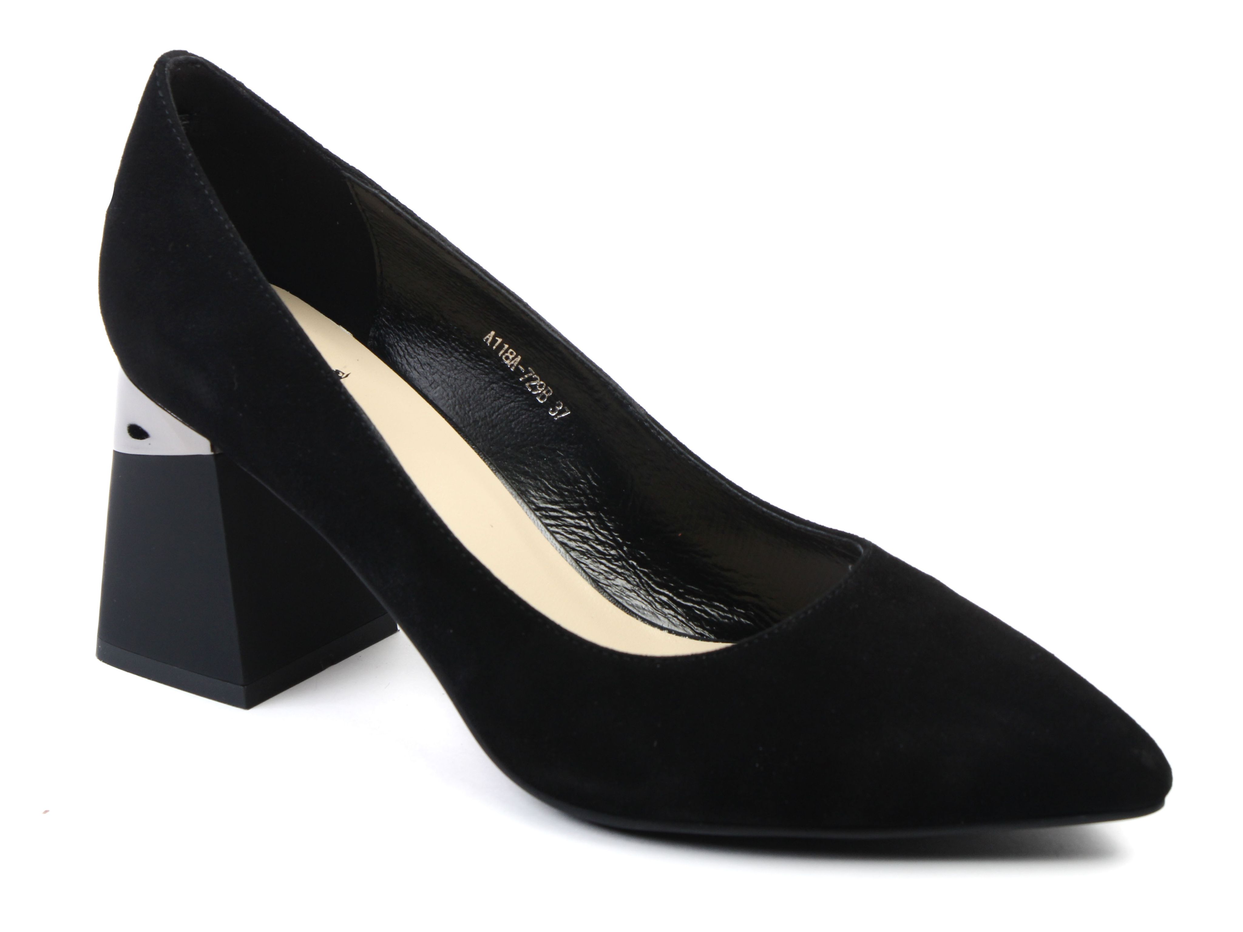 Туфли женские Popular Fashion A118A-729B черные 38 RU