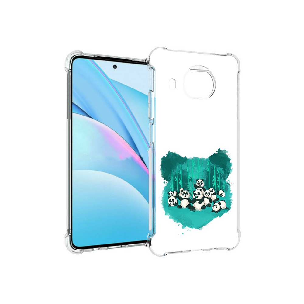 

Чехол MyPads Tocco для Xiaomi Mi 10T Lite нарисованные панды (PT154732.269.508), Прозрачный, Tocco