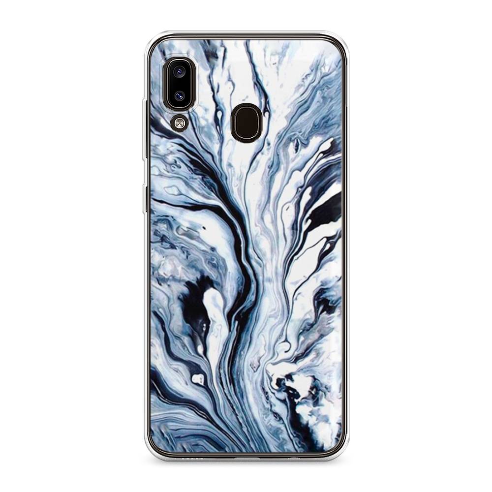 фото Чехол awog "голубой минерал мрамор" для samsung galaxy a30