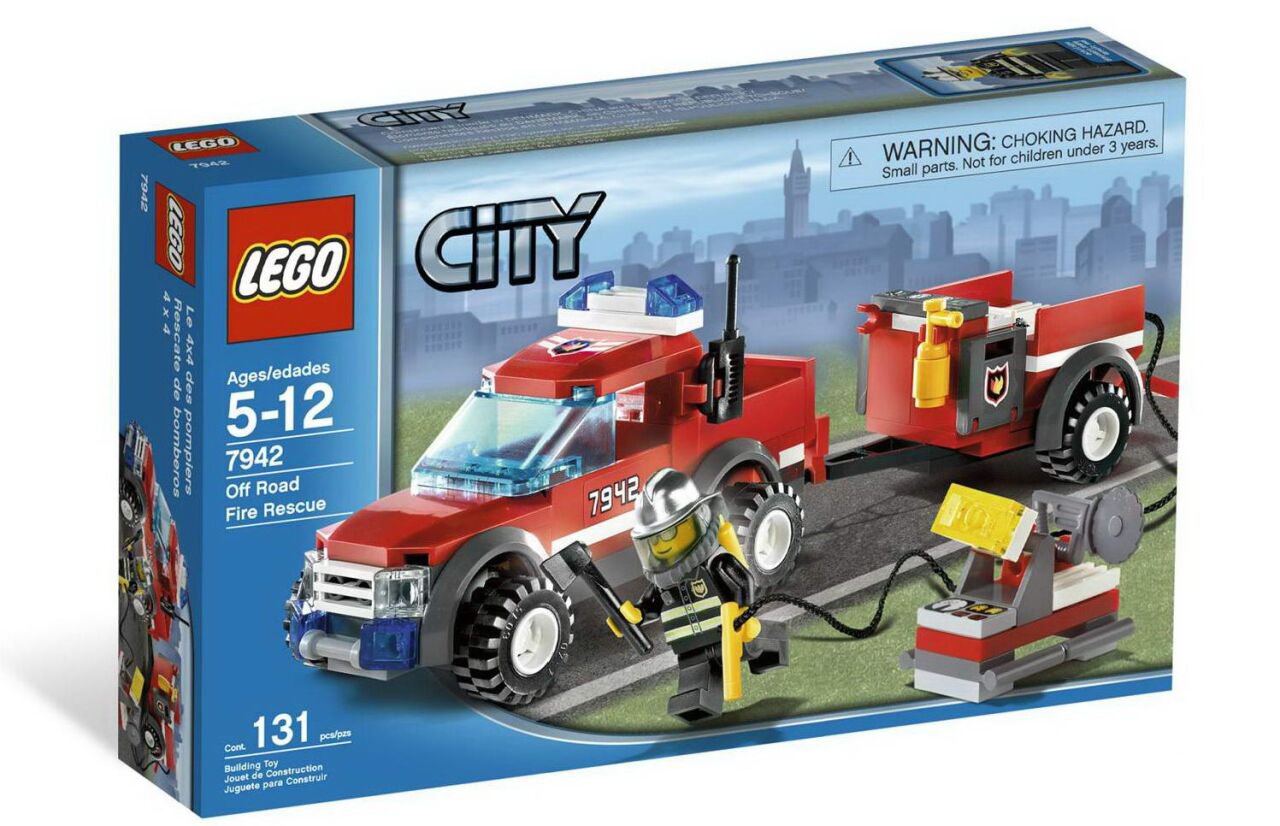 Конструктор LEGO City Спасательный пожарный внедорожник 7942