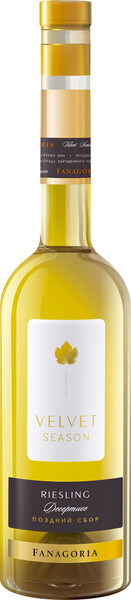 

Вино Fanagoria Velvet Season Riesling белое, сладкое, 500 мл