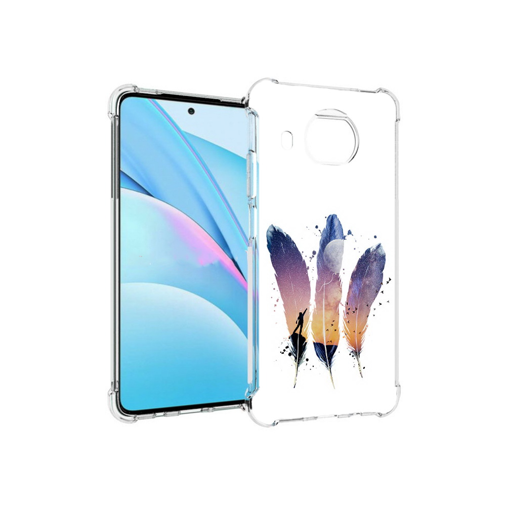 

Чехол MyPads Tocco для Xiaomi Mi 10T Lite небесные перья (PT154732.269.519), Прозрачный, Tocco