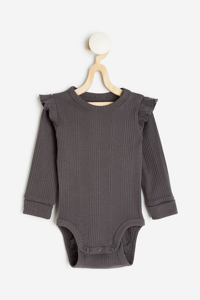 

Боди детское H&M 1217570, Темно-серый, 74, 1217570