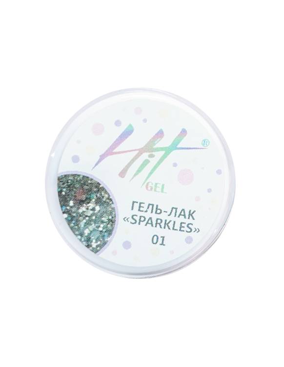 фото Гель-лак hit gel sparkles №01