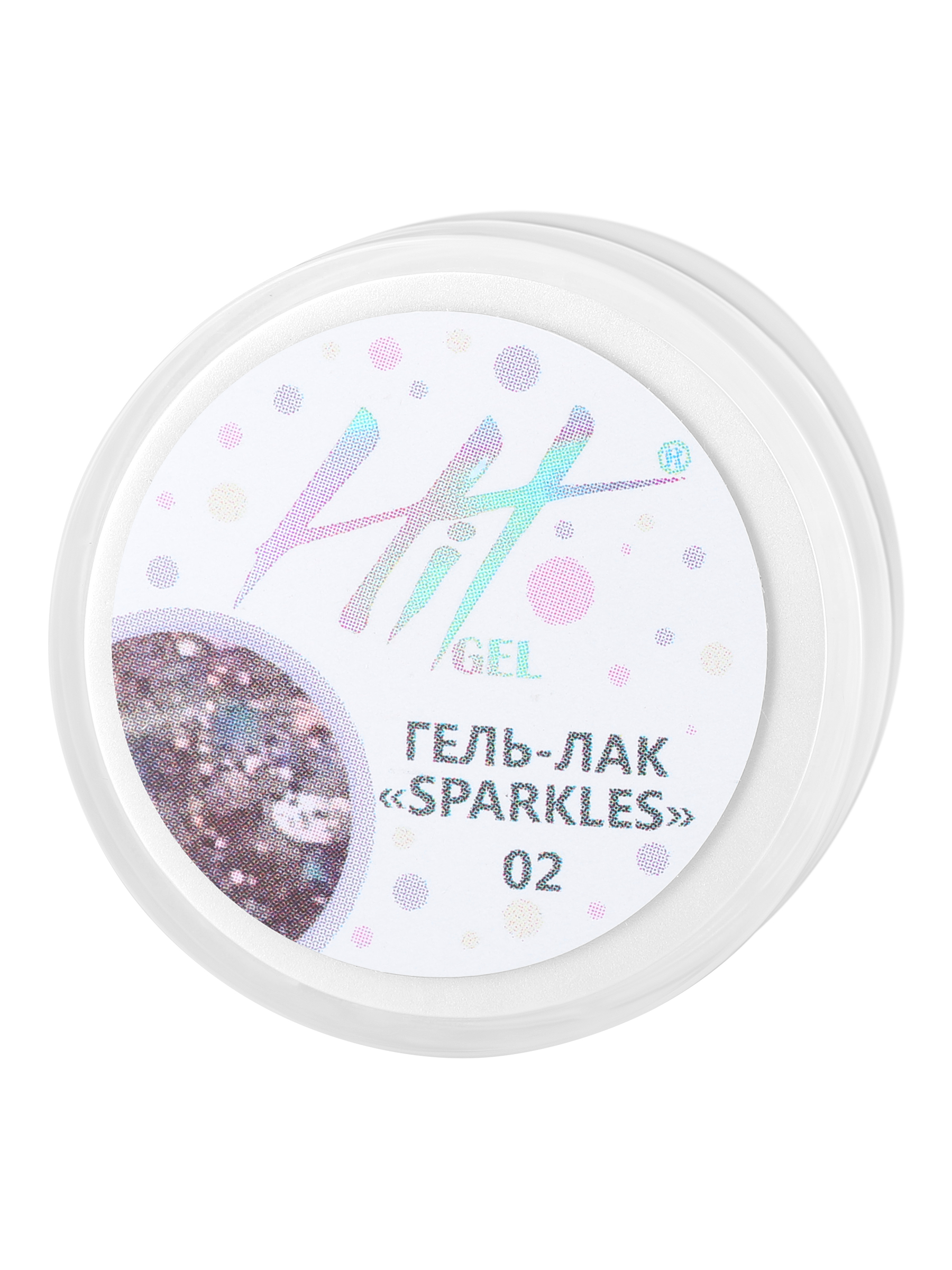 фото Гель-лак hit gel sparkles №02