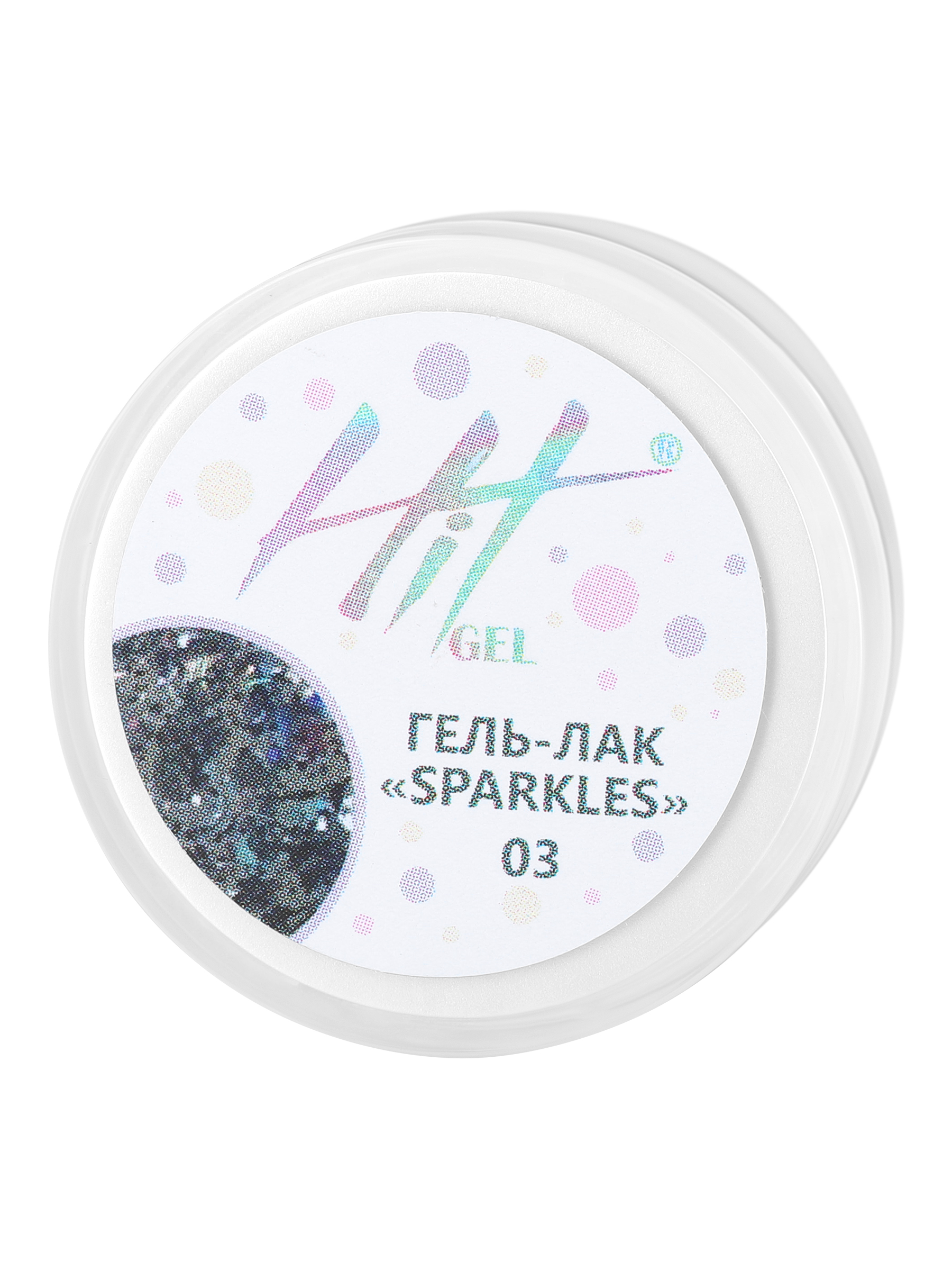 фото Гель-лак hit gel sparkles №03