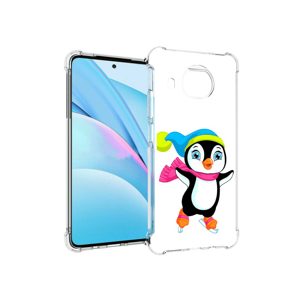 

Чехол MyPads Tocco для Xiaomi Mi 10T Lite пингвин на коньках (PT154732.269.540), Прозрачный, Tocco