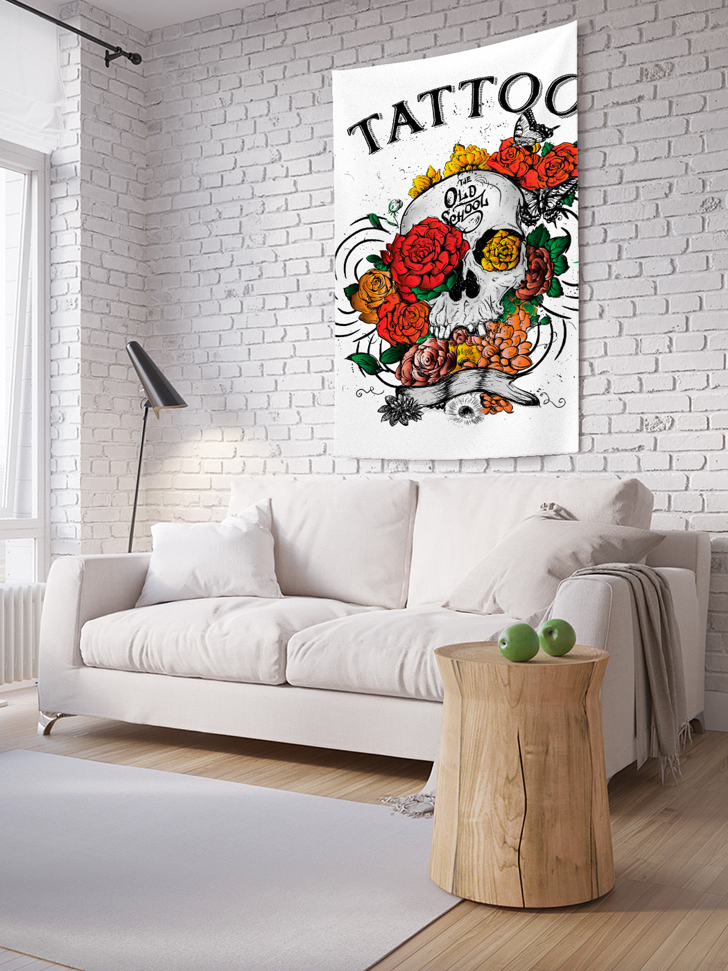 

Вертикальное фотопанно на стену JoyArty Тату креатив 150x200 см, Тату креатив