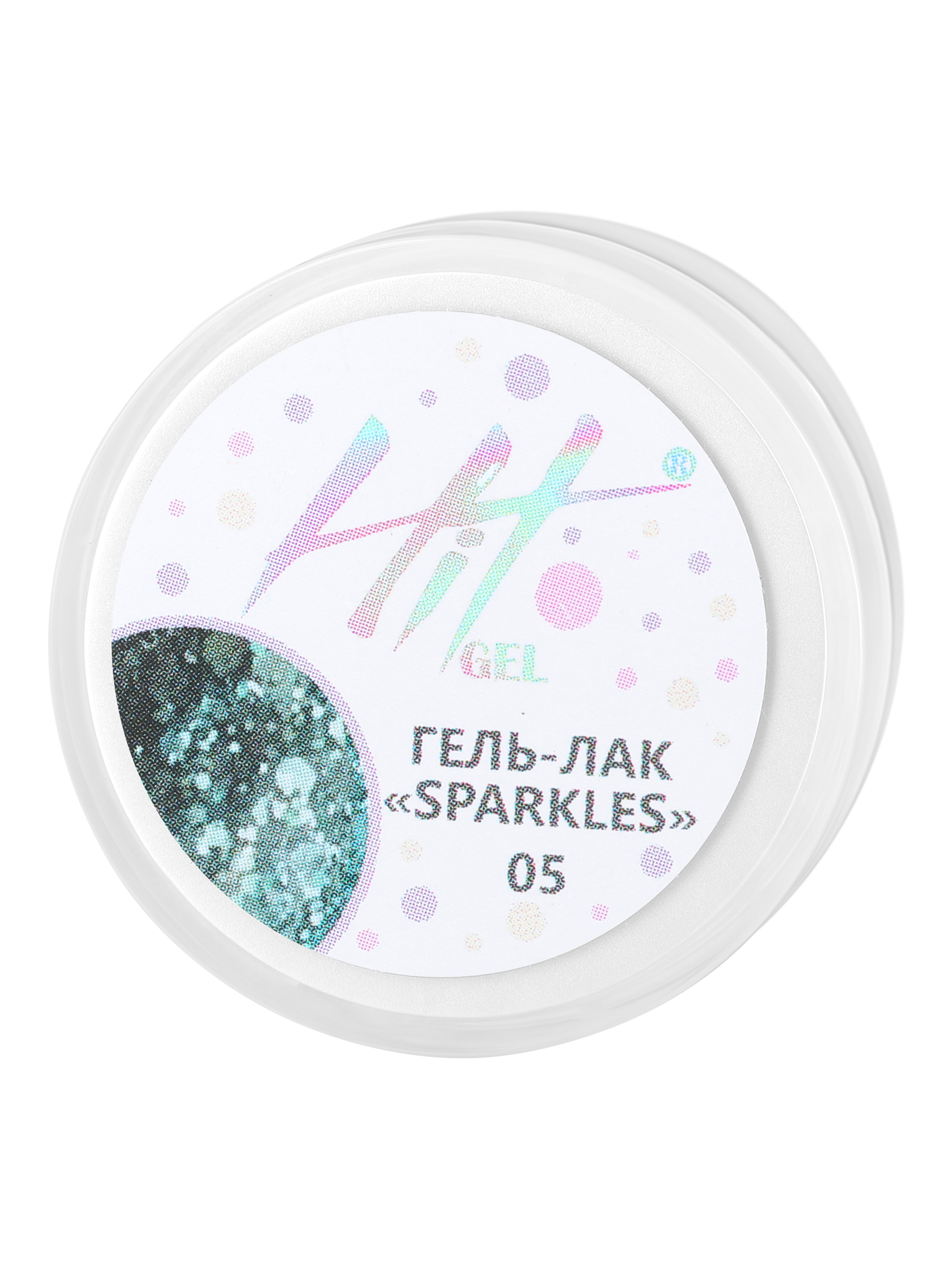 фото Гель-лак hit gel sparkles №05