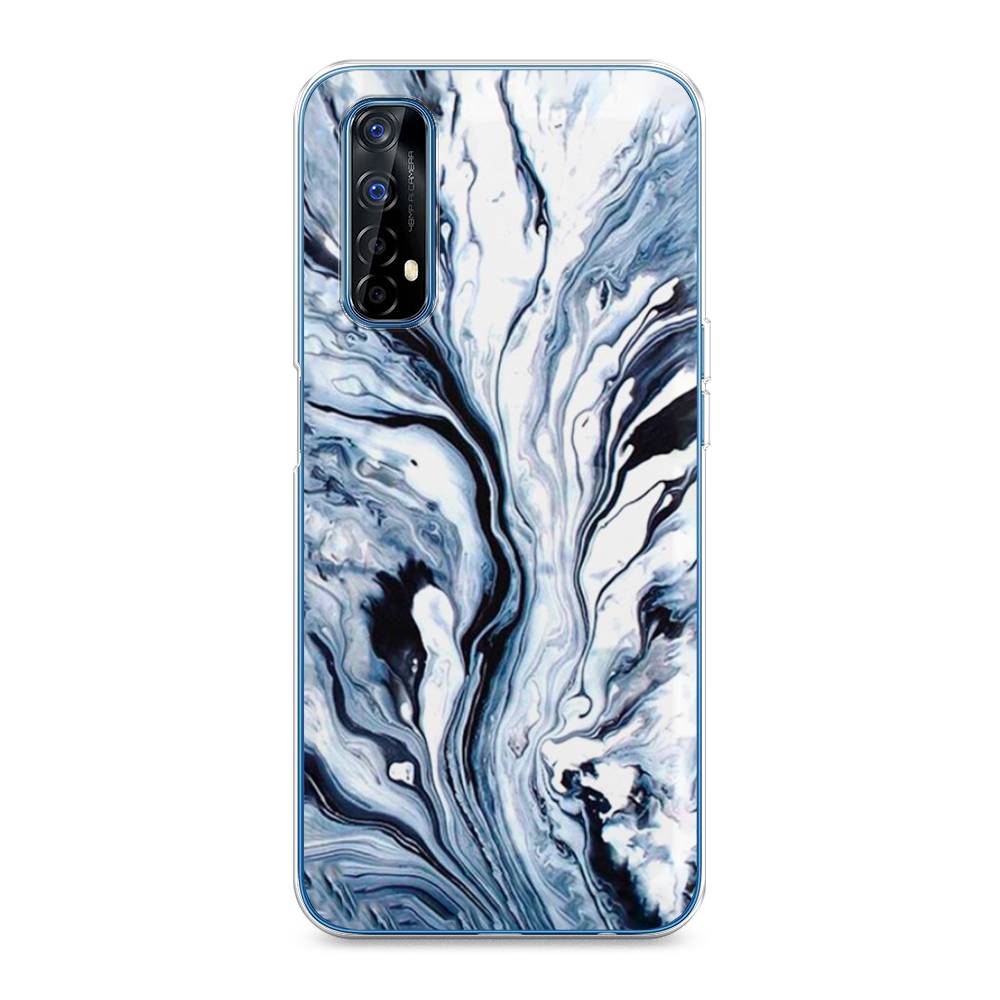 

Чехол Awog на Realme 7 "Голубой минерал мрамор", Разноцветный, 254150-3