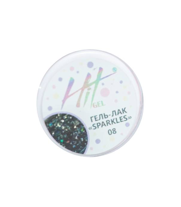 фото Гель-лак hit gel sparkles №08