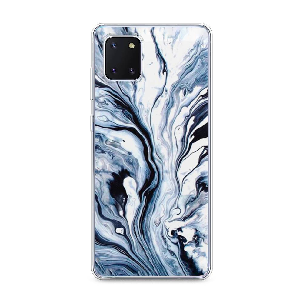 фото Чехол awog "голубой минерал мрамор" для samsung galaxy note 10 lite