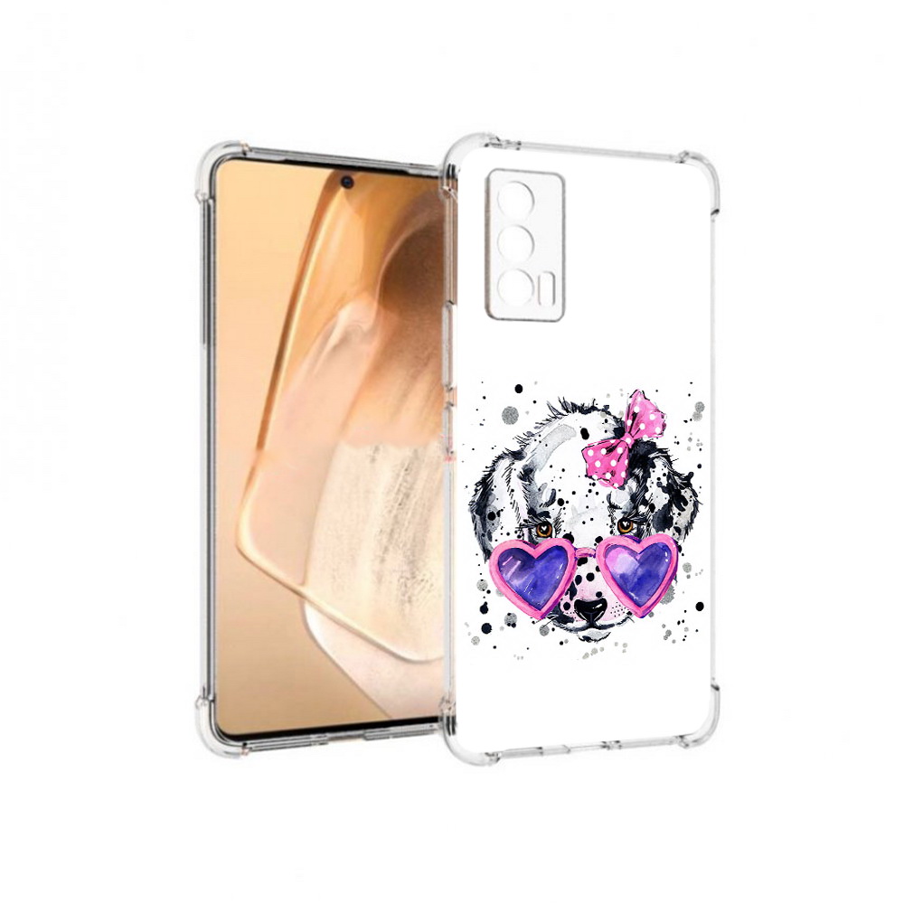 

Чехол MyPads Tocco для Vivo iQOO Neo 5 долматинец в очках (PT226960.398.337), Прозрачный, Tocco