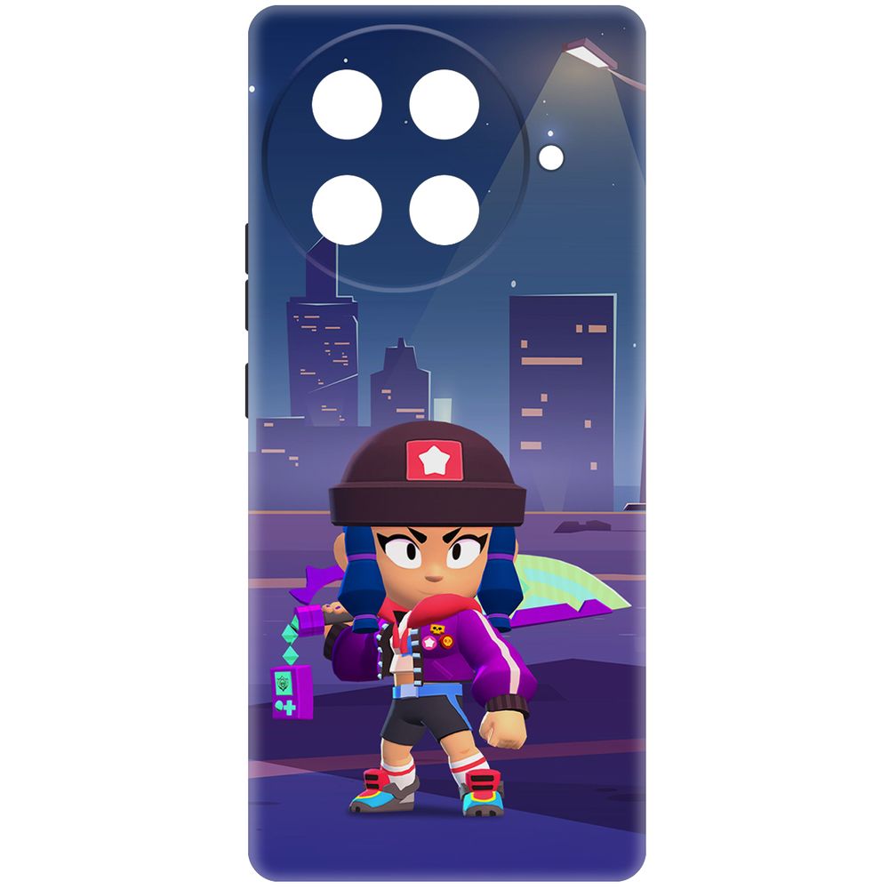 

Чехол-накладка Krutoff Soft Case Brawl Stars - Героиня Биби для TECNO Camon 30S Pro черный