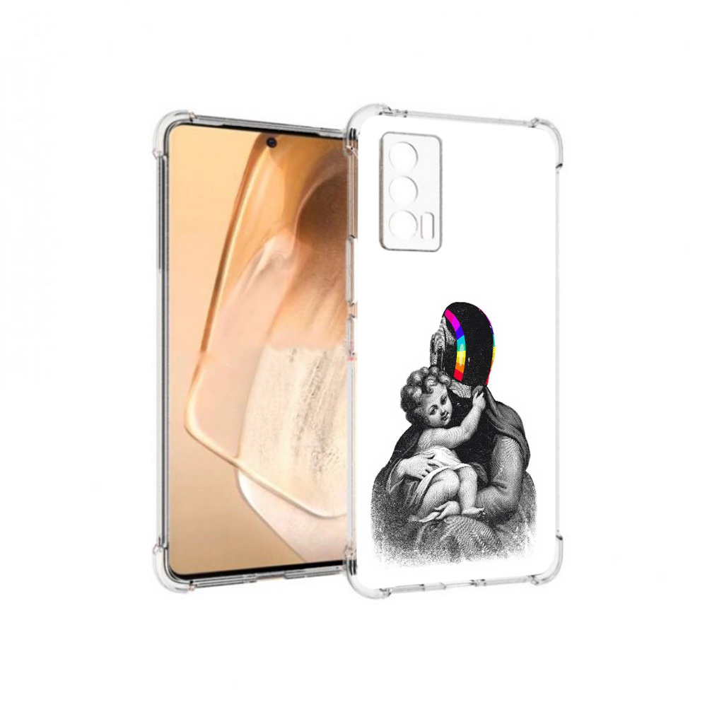 

Чехол MyPads Tocco для Vivo iQOO Neo 5 защитник в шлеме (PT226960.398.350), Прозрачный, Tocco