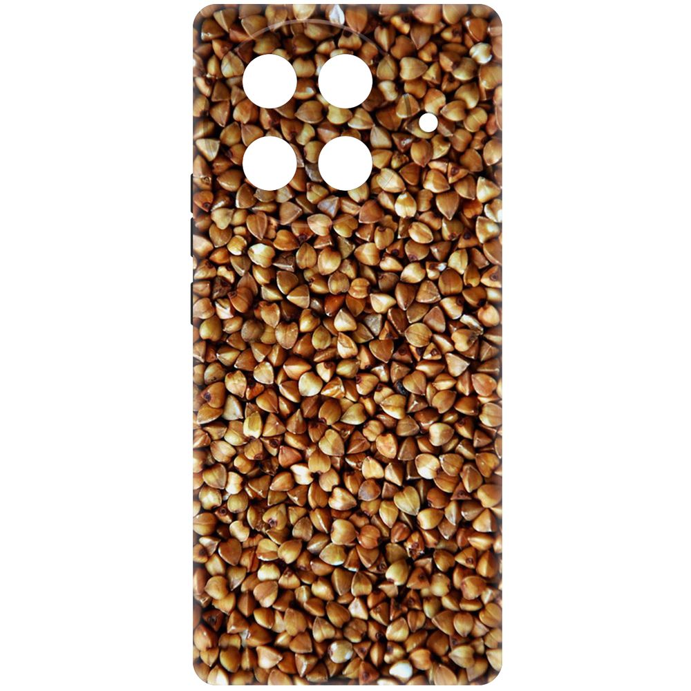 

Чехол-накладка Krutoff Soft Case Гречка для TECNO Camon 30S Pro черный