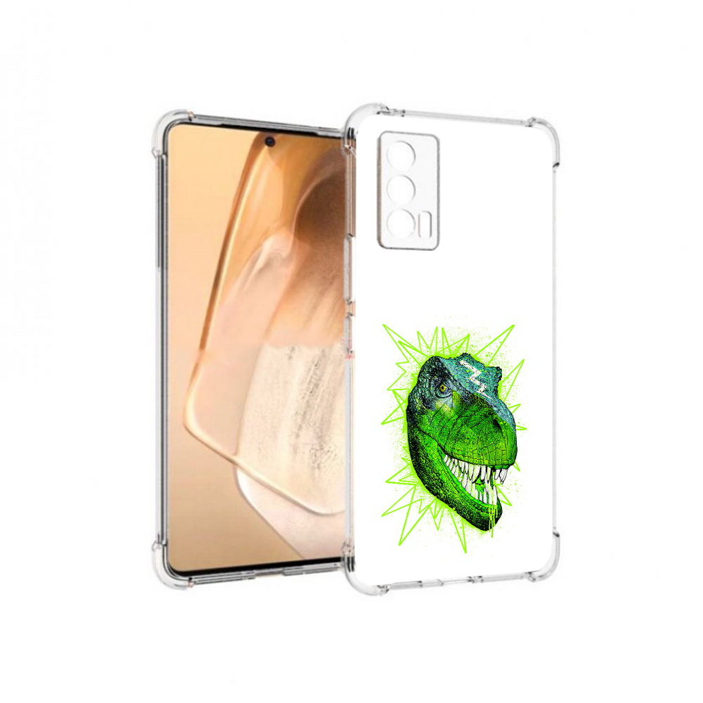 

Чехол MyPads Tocco для Vivo iQOO Neo 5 зеленый динозавр (PT226960.398.358), Прозрачный, Tocco